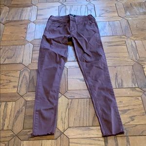 Maroon jeans